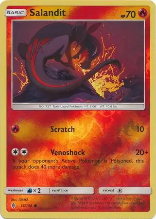 Guardians Rising Salandit #15/145 reverse holo